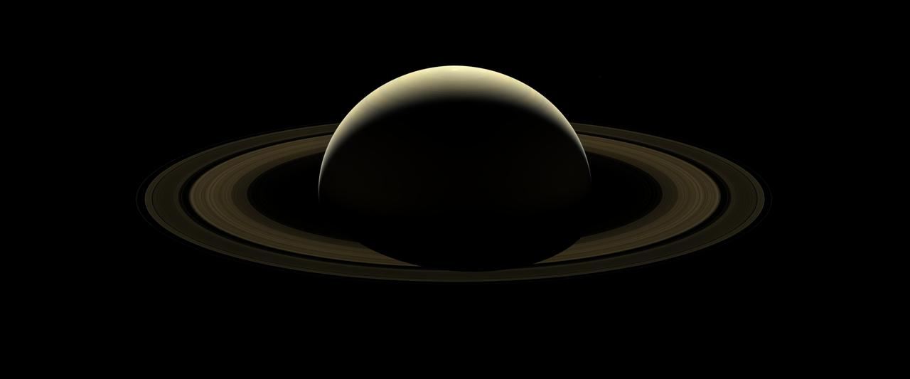 Figure 1. "A Farewell to Saturn": natural-color mosaic of Saturn and its rings from 42 wide-angle Cassini frames, September 2017 (PIA17218).